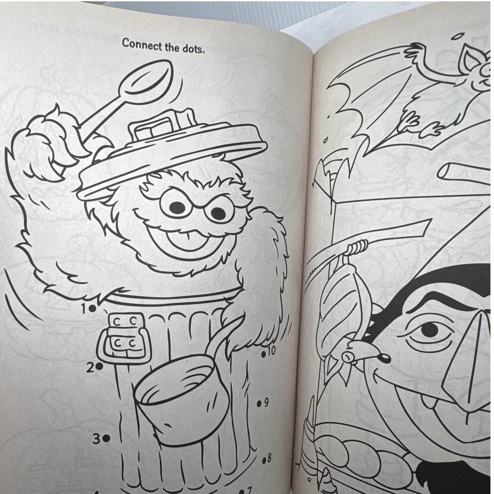 Sesame Street Spooky Monsters Halloween Coloring Activity Book Elmo Counting